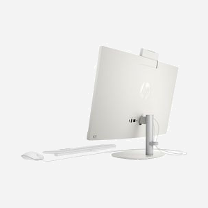 HP All-in-One 24-cr0068nf : Écran 23.8" FHD IPS Intel Core i3-N300 8GB DDR4 512GB SSD NVMe Intel UHD Graphics Wi-Fi 6 Windows 11 Home Blanc - Miniature 3