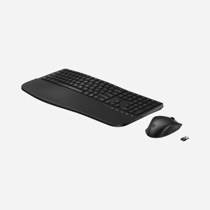 HP Ensemble Clavier et Souris Hybride 685 Comfort Noir - Sans Fil RF 2.4GHz/Bluetooth - Clavier 100% Profil Bas - Souris 4000 DPI - Windows/macOS/ChromeOS