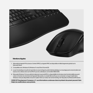 HP Ensemble Clavier et Souris Hybride 685 Comfort Noir - Sans Fil RF 2.4GHz/Bluetooth - Clavier 100% Profil Bas - Souris 4000 DPI - Windows/macOS/ChromeOS - Miniature 4