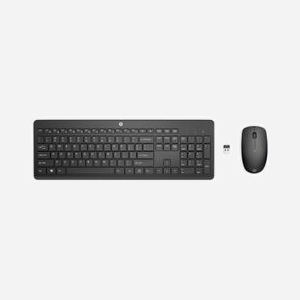HP Ensemble Clavier & Souris Sans Fil 235 (1Y4D0UT) - Clavier Membrane 100%, RF 2.4GHz, Souris Optique 1600 DPI, Windows 10/11 - Miniature 1