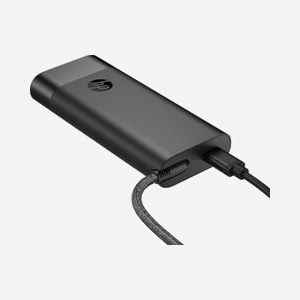 HP Chargeur USB-C 110W pour ordinateur portable (8B3Y2UT#ABB) avec port USB-A additionnel, alimentation interne, noir, segment Professionnel, GPSR compliant. - Miniature 2
