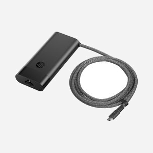 HP Chargeur USB-C 110W pour ordinateur portable (8B3Y2UT#ABB) avec port USB-A additionnel, alimentation interne, noir, segment Professionnel, GPSR compliant. - Miniature 4