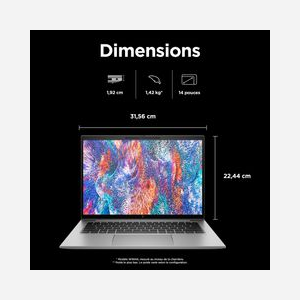 HP ZBook Firefly 14 G11 A AMD Ryzen 7 8840HS, 32GB DDR5, 1TB SSD, Écran 14" WUXGA, AMD Radeon 780M, Wi-Fi 6E, Windows 11 Pro, Argent - Miniature 5