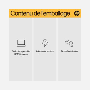 HP 15-fc0103nf : AMD Ryzen 5 7520U, 16Go LPDDR5, 1To SSD NVMe, 15.6" FHD, AMD Radeon Graphics, Wi-Fi 6, Windows 11 Home, Argent - Miniature 5