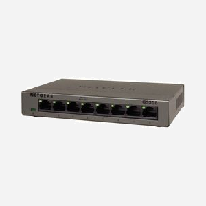 NETGEAR GS308-100PES Switch Non-géré 8 ports Gigabit Ethernet 10/100/1000 RJ-45, 16 Gbit/s, 8000 MAC, IEEE 802.3az, DC-in jack, Gris - Miniature 2