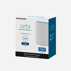 NETGEAR LBR20 Routeur 4G LTE Bi-bande Wi-Fi 5 (802.11ac) 2.2 Gbps Gigabit Ethernet RJ-45, Sécurité AES 128-bit, Blanc, Ref: LBR20-100EUS - Miniature 2