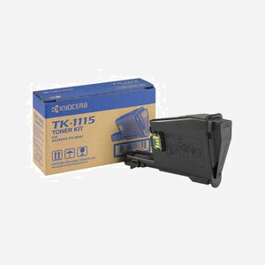 KYOCERA TK-1115 Cartouche Toner Noir Original (1T02M50NLV) - 1600 pages - Compatible FS-1320MFP, FS-1041, FS-1220MFP - 60x189x124mm - Miniature 1