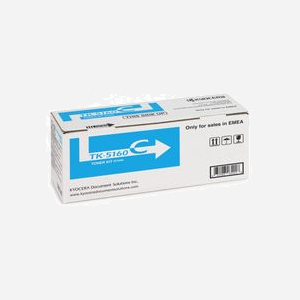 KYOCERA TK-5160C Cartouche Toner Cyan Original – 1 pièce, 12000 pages – ECOSYS P7040cdn (1T02NTCNL0) – Dimensions 125x320x125 mm - Miniature 2