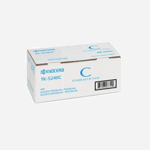 KYOCERA TK-5240C Cartouche Toner Cyan Original (1T02R7CNL0) - 3000 Pages - ECOSYS M5526cdw/cdn - Technologie Laser - Miniature 2