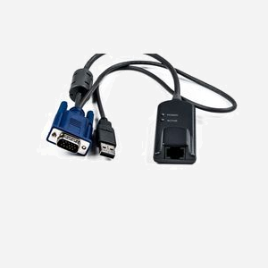 Vertiv Avocent MPUIQ-VMCHS Câble KVM 0.35m VGA vers USB 2.0 Résolution 1920x1080 Noir/Bleu, Compatible Avocent MergePoint Unity - Miniature 2