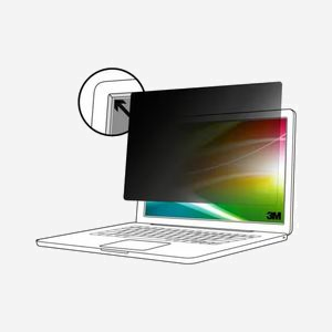 3M Filtre de confidentialité Bright Screen 13.5" (3:2) pour ordinateur portable - Anti-reflet, angle de vue 60°, transmission 85%, 207.5 x 290 mm - Miniature 1