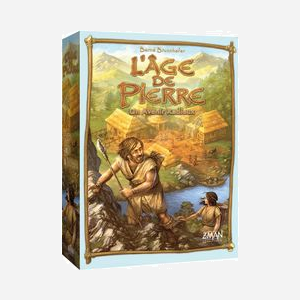 Asmodee ÂGE DE PIERRE (L’) : UN AVENIR RADIEUX, Jeu de Société Multijoueur, 2-4 joueurs, 60-90 min, 10+ ans, Français, 116 pièces bois, ZMGADP01 - Miniature 1