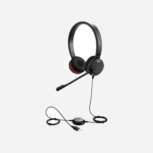 Jabra Evolve 30 II MS Stereo : Casque filaire binaural supra-aural noir, connectivité USB/Jack 3.5mm, micro anti-bruit, PeakStop/SafeTone G616, 150-7000Hz - Miniature 4