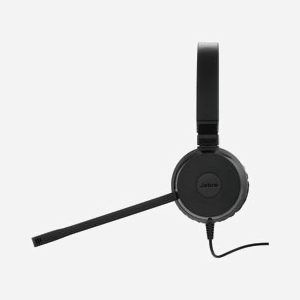 Jabra Evolve 30 II MS Stereo : Casque filaire binaural supra-aural noir, connectivité USB/Jack 3.5mm, micro anti-bruit, PeakStop/SafeTone G616, 150-7000Hz - Miniature 3