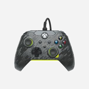 PDP Manette Filaire USB Type-C Carbon Electrique pour Xbox Series X|S/One/Windows 10/11, Jack 3.5mm, Câble 2.43m, Boutons Programmables