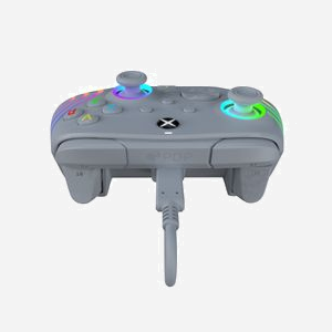 Manette de jeu PDP Afterglow Wave Gris USB (PC, Xbox) Analogique/Numérique, RGB Multicolore, boutons programmables, câble USB-C 2.43m, Windows 10/11 - Miniature 4