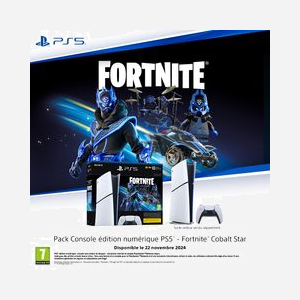 Console Sony PlayStation 5 Digital Edition 1 To SSD Noir/Blanc, AMD Ryzen Zen 2 3.5GHz, 16GB GDDR6, AMD Radeon 10.3 TFLOPS, Wi-Fi 6, Bluetooth 5.1, Fortnite - Miniature 5