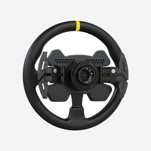 Moza Racing RS025 Volant PC Noir, Fibre de Carbone & Cuir, Aluminium, Connectivité Filaire/Sans Fil, 10 Boutons Programmables, 2 Joysticks, Rétroéclairage LED Multi, Quick Release - Miniature 4