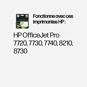 HP Cartouche d'encre 953XL Magenta, Pigmentée, Haut Rendement (1450 pages), 18.5ml, Jet d'encre, Code OEM F6U17AE, Série Professionnelle/Entreprise - Miniature 2