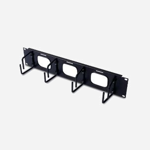 APC AR8428 Panneau de Gestion de Câbles 2U, Noir, 445mm x 7.6cm x 89mm, Conforme RoHS, pour Racks Serveurs