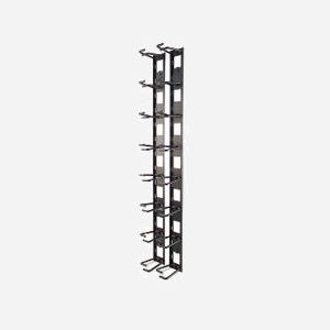 APC NetShelter AR8442 : Organisateur de câbles vertical pour rack 0U, 8 anneaux, noir, dimensions 55x85x766mm, conformité RoHS et REACH.