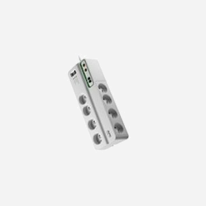 APC PMF83VT-FR : Protection Surtension 8 Prises Type E 230V, 2690 Joules, Filtre EMI/RFI 60dB, Câble 3m, RJ-11, Blanc