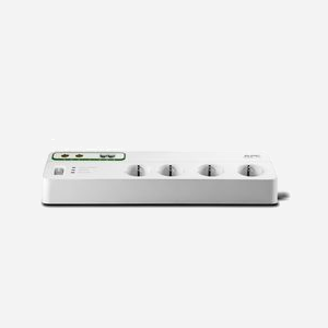 APC PMF83VT-GR Parafoudre 8 Prises Type F 230V 2690 Joules, Filtre EMI/RFI 60dB, Câble 3m, Blanc, 327x110x62mm, RoHS - Miniature 2