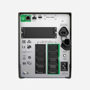 APC Smart-UPS SMT1000IC : Onduleur Line-Interactive 1000VA/700W, 8x C13, USB, SmartConnect, AVR, Sinus, RJ-45, Autonomie batterie étendue - Miniature 2