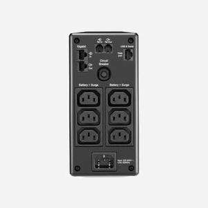 APC Back-UPS PRO BR900MI Onduleur Line-Interactive 900VA/540W, 6x C13, USB, AVR, Protection réseau RJ45 1GbE, Ecran LCD, Greenmode - Miniature 2