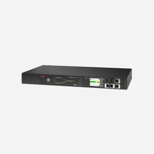 APC NetShelter ATS AP4423A : Commutateur de Transfert Automatique Rackable 1U, 8x C13 + 1x C19, 3680W, 230V, Entrée C20, Gestion Réseau NMC3 - Miniature 1
