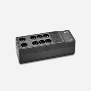 APC Back-UPS BE500G2-FR Onduleur 500VA/300W, 8 prises (FR), USB 2.4A, Protection Surtension, Batterie 12V/9Ah, Temps de réponse 6ms - Miniature 1