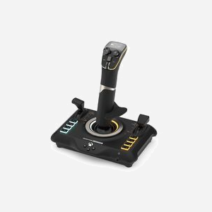Turtle Beach VelocityOne Flightstick Joystick Noir Bluetooth/USB PC/Xbox avec OLED, 27 Boutons Programmables, 8 Axes, Connecteur 3.5mm & RGB
