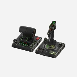 Turtle Beach VelocityOne Flightdeck HOTAS - PC Windows - 15 axes, 139 fonctions programmables, écran tactile, HUD OLED, capteurs Hall, USB - Miniature 1