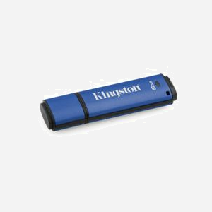 Kingston DataTraveler Vault Privacy 3.0 8GB USB Type-A 3.2 Gen 1, chiffrement AES 256-bit, résistance à l'eau, compatible Windows/macOS/Linux