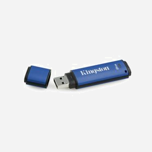 Kingston DataTraveler Vault Privacy 3.0 8GB USB Type-A 3.2 Gen 1, chiffrement AES 256-bit, résistance à l'eau, compatible Windows/macOS/Linux - Miniature 3