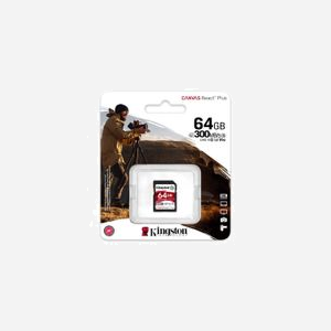 Kingston Technology Carte SDXC 64GB Canvas React Plus UHS-II U3 V90 Lecture 300Mo/s Écriture 260Mo/s Classe 10 exFAT - Miniature 3