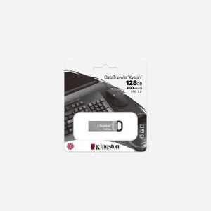 Kingston Technology DataTraveler Kyson 128Go USB 3.2 Gen 1 Type-A : 200Mo/s Lecture, 60Mo/s Écriture, Boîtier Métal, Compatible Windows/macOS/Linux - Miniature 4