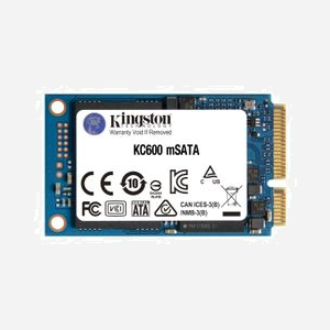 Kingston Technology SSD KC600 512Go mSATA SATA III 6Gbit/s 3D TLC NAND Lecture 550Mo/s Ecriture 520Mo/s AES-XTS 256-bit 90K/80K IOPS - Miniature 1