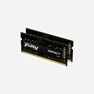 Kingston FURY Impact 16GB (2x8GB) DDR4 SODIMM 3200MT/s CL20 1.2V pour PC Portable - KF432S20IBK2/16