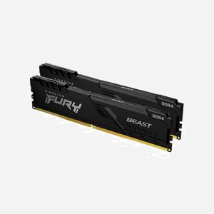 Kingston FURY Beast DDR4 32Go (Kit 2x16Go) 3200MT/s CL16 DIMM 288-pin, Radiateur, 1.2V, compatible Intel XMP 2.0 & AMD Ryzen