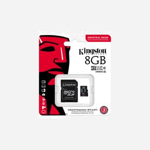 Kingston Technology Industrial MicroSDHC 8Go UHS-I U3 V30 A1 Classe 10 FAT32 -40°C à 85°C (SDCIT2/8GB) avec adaptateur SD - Miniature 3