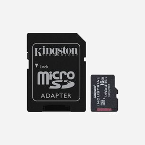 Kingston Technology Industrial MicroSDHC 16Go UHS-I Classe 10 (U3/V30/A1) FAT32 -40°C à 85°C avec adaptateur SD - SDCIT2/16GB - Miniature 1