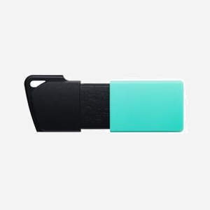 Kingston DataTraveler Exodia M 256GB USB 3.2 Gen 1 Noir/Turquoise (DTXM/256GB) - Compatible Windows, macOS, Linux, Chrome OS - 67.4x21.8x11.6mm, 10g - Miniature 2