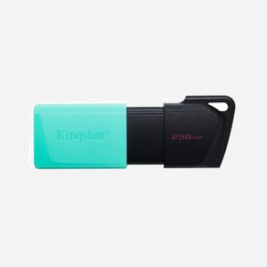 Kingston DataTraveler Exodia M 256GB USB 3.2 Gen 1 Noir/Turquoise (DTXM/256GB) - Compatible Windows, macOS, Linux, Chrome OS - 67.4x21.8x11.6mm, 10g
