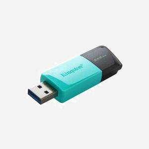 Kingston DataTraveler Exodia M 256GB USB 3.2 Gen 1 Noir/Turquoise (DTXM/256GB) - Compatible Windows, macOS, Linux, Chrome OS - 67.4x21.8x11.6mm, 10g - Miniature 5