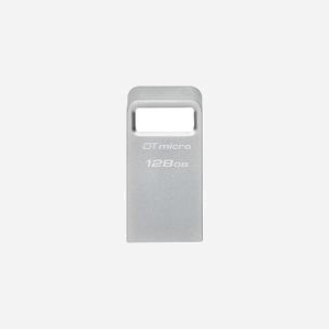 Kingston DataTraveler Micro 128Go USB 3.2 Gen 1 Type-A Métal 200Mo/s Lecture Compatible Windows/macOS/Linux DTMC3G2/128GB