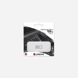 Kingston DataTraveler Micro 128Go USB 3.2 Gen 1 Type-A Métal 200Mo/s Lecture Compatible Windows/macOS/Linux DTMC3G2/128GB - Miniature 4
