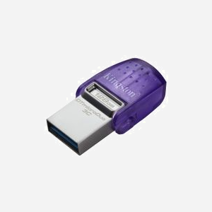 Kingston Technology DataTraveler microDuo 3C 128Go USB 3.2 Gen 1 (3.1 Gen 1) 200Mo/s Lecture USB-A/USB-C Compatible Windows/macOS/Linux/Chrome OS