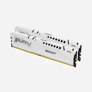 Kingston FURY Beast 64GB (2x32GB) DDR5 6000MT/s CL36 DIMM White EXPO - Mémoire PC Unbuffered ODECC 1.35V, Radiateur, KF560C36BWEK2-64 - Miniature 1