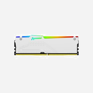 Kingston FURY Beast 32Go DDR5 6000MT/s CL36 DIMM White RGB EXPO (KF560C36BWEA-32) 1x32Go, Radiateur, EXPO 1.0, 1.35V, On-Die ECC - Miniature 3